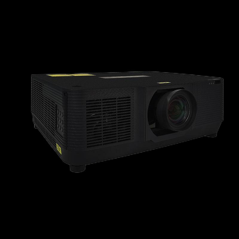 Black projector, side angle