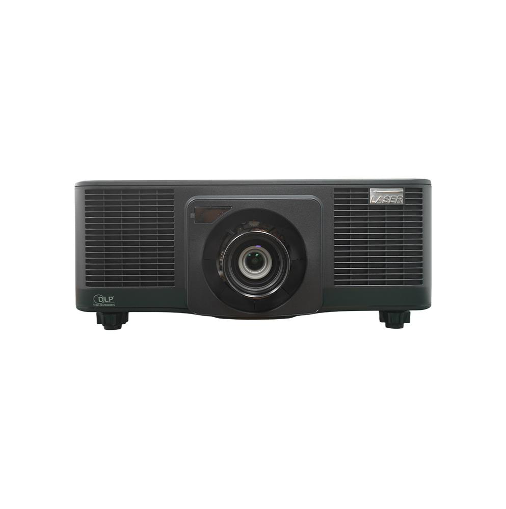 Black projector, front lens
