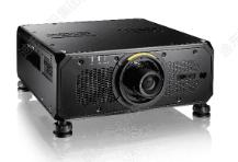 Black projector, side profile