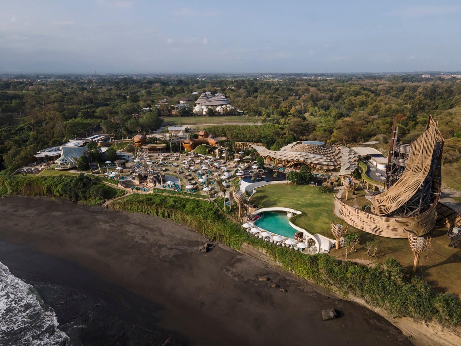 Luna Beach Club at Nyanyi Beach, Tabanan — TAS.AC engineered the audio control layer behind its 21 zones